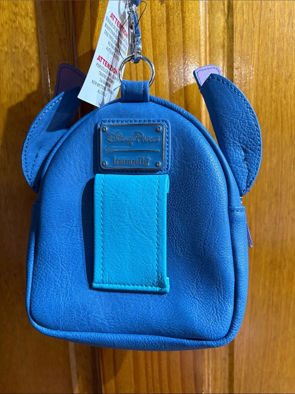 Loungefly Blue Stitch Character Small Bag with hand strap